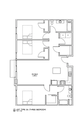 Floor plan 3B/2B