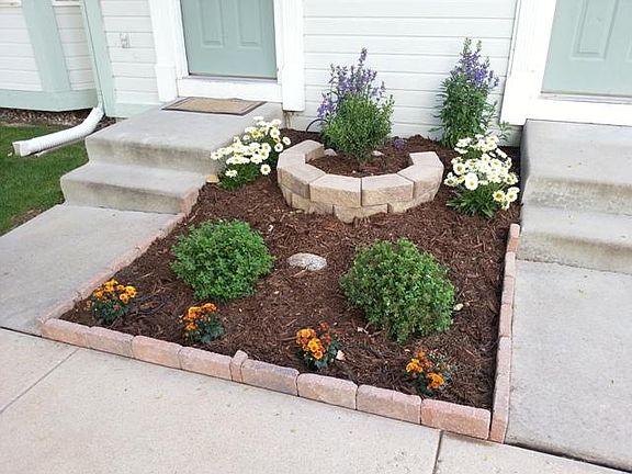 Front entry landscaping
