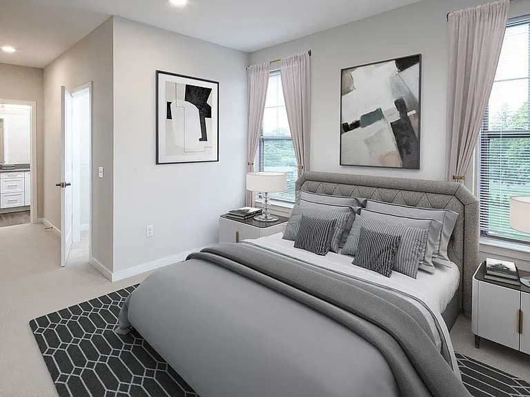 Spacious bedrooms and baths