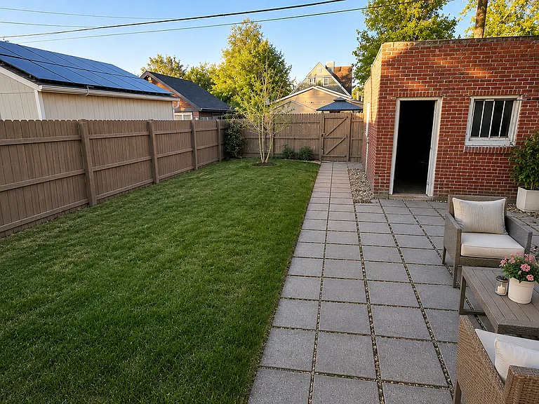 Dog-friendly backyard
