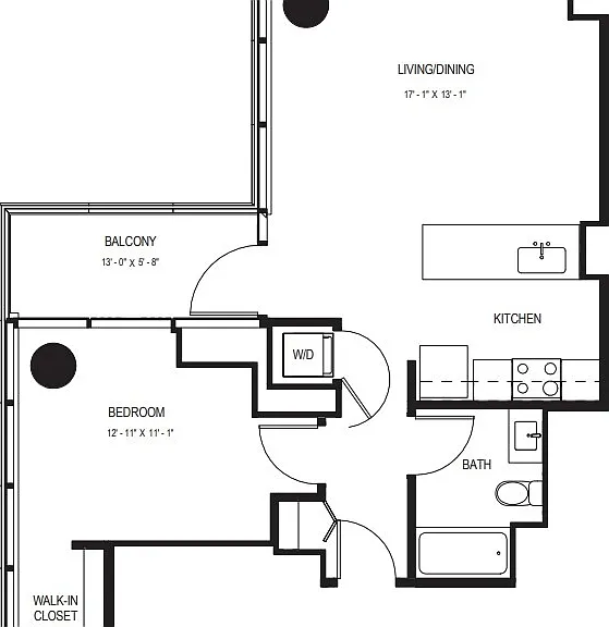 One Bedroom A11 - 752 Sq. Ft. - Floors 5-25 One Bedroom A11 - 752 Sq. Ft. - Floors 5-25