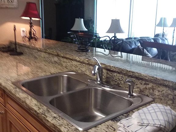 Kitchen looking out to Gulf