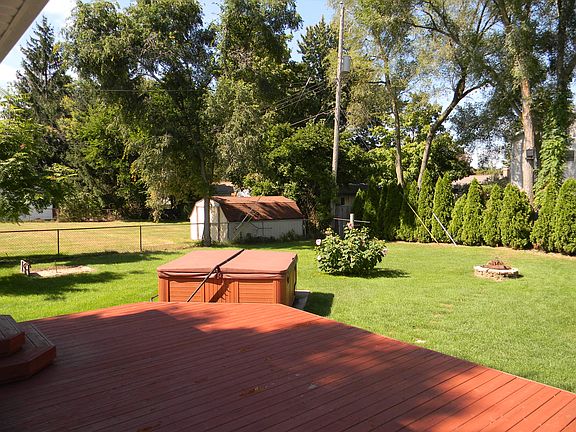 deck looking into back yard