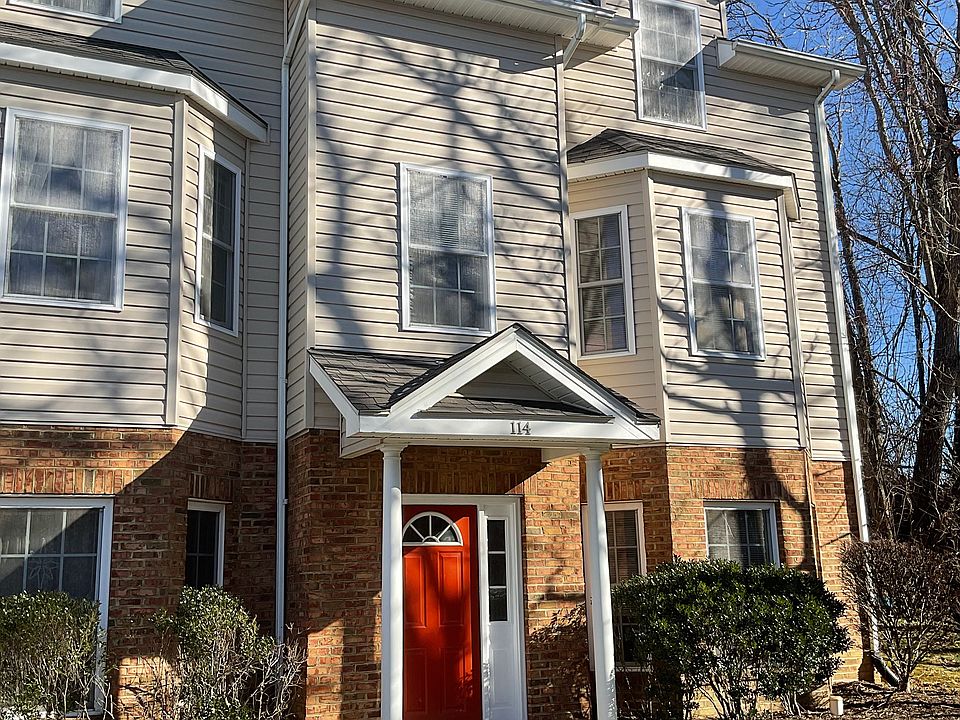Front of townhouse from dedicated parking spaces.
