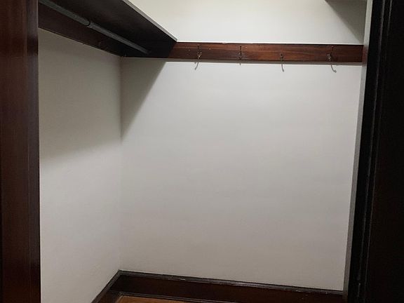 One of two large closets