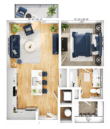 Floor plan A1E