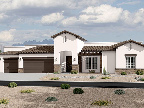 Tuscan Elevation - 3 Car Garage Option