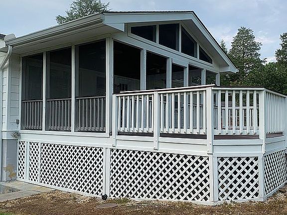 Back deck and screened porch
