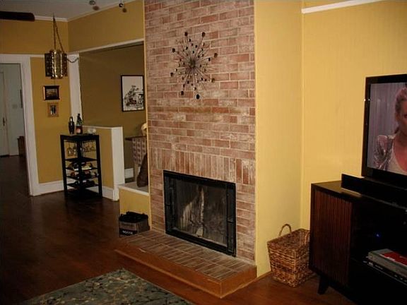 fire place in living room