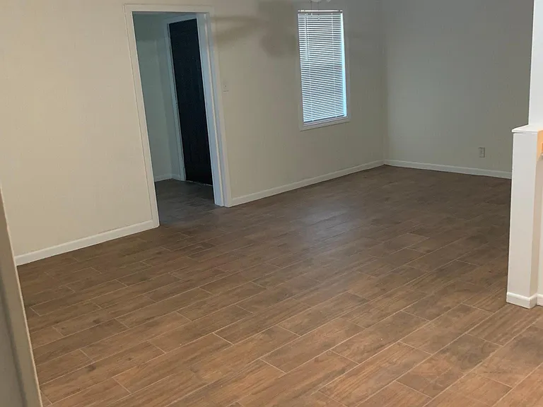 Living room and door to back yard