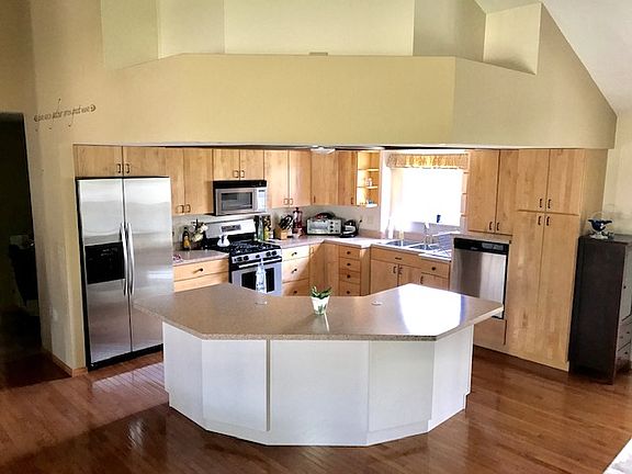 Lighted area above kitchen