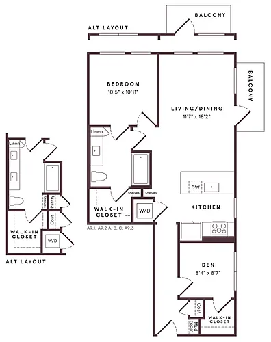 Floor plan A10 Den