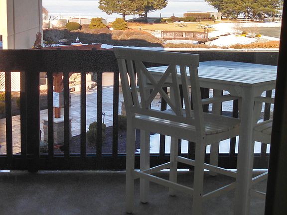 Balcony seating & view