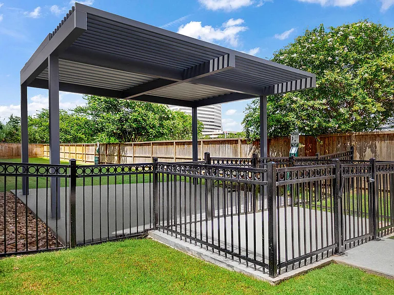 On-site dog park for our four-legged residents