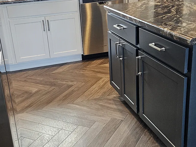Kitchen Area- Pantry, Island, Sink