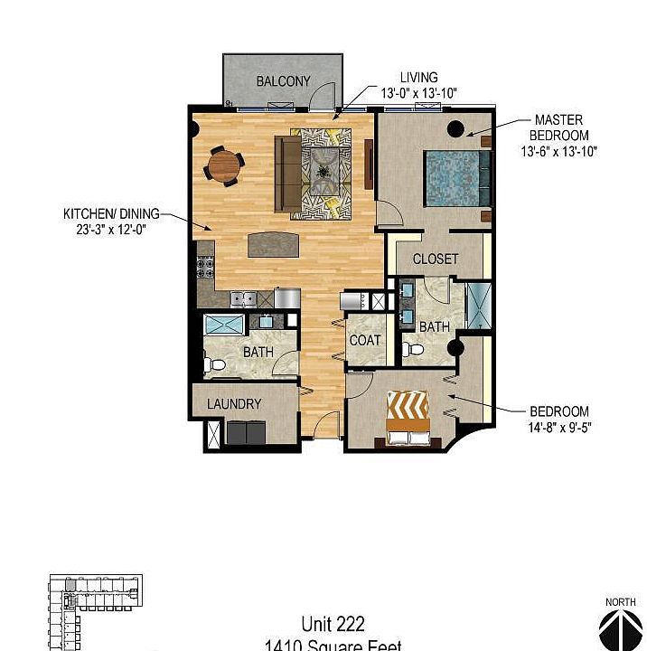 1st image of 1240 S 2nd St Unit 222