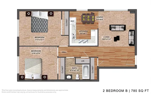 Floor plan CPA - 2 Bedroom B