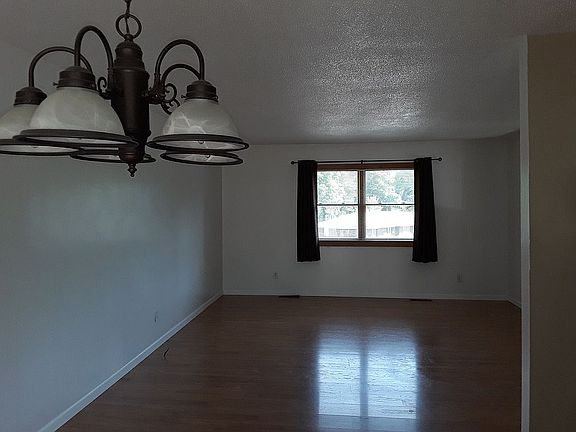 Living room and dining room