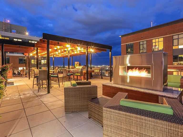 Check out the 11th Floor Sky Terrace rooftop lounge with water and city views