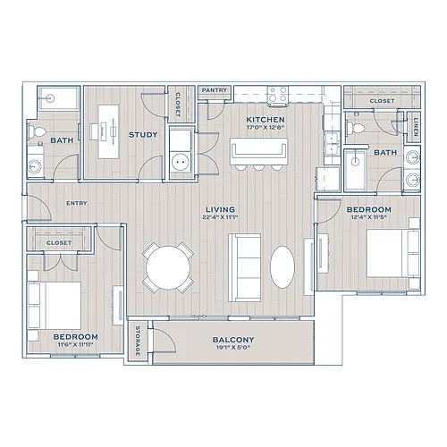 Floor plan B3