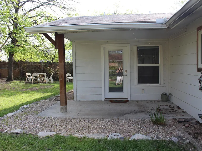Covered back porch
