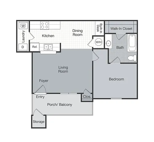 Floor plan 1BR