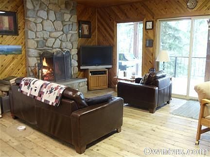 Upper level overlooks the lake