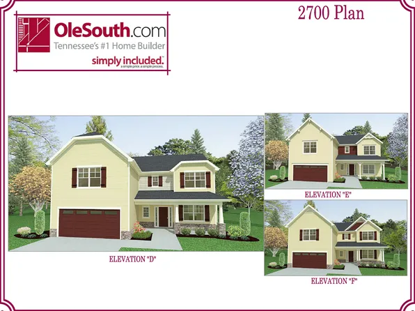 2700 Elevation DEF Plan, Cumberland Estates