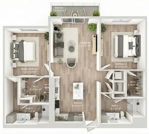 Floor plan B3-C