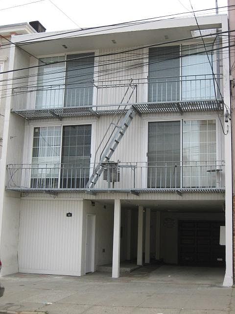Building view, unit on top floor