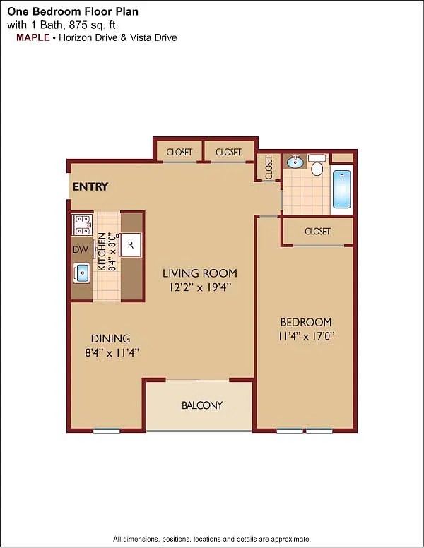 Floor plan $2.20/sq.ft. - Maple