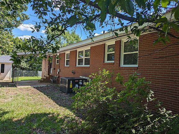 Back yard with covered patio