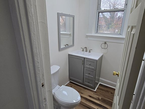 New half bath, off the kitchen