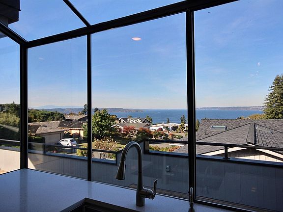 This is the view when you washing off your dishes