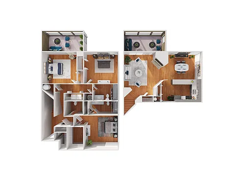 Floor plan Elmwood Townhome Premier