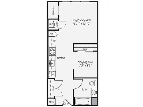 Floor plan Studio-S3