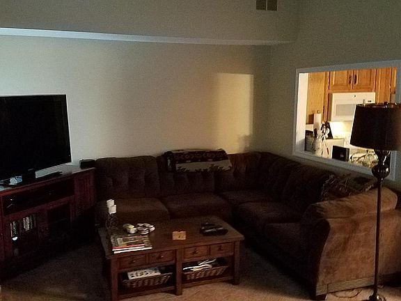 wrap around couch in living room.