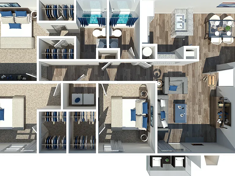 3 Bedroom 3 Bedroom