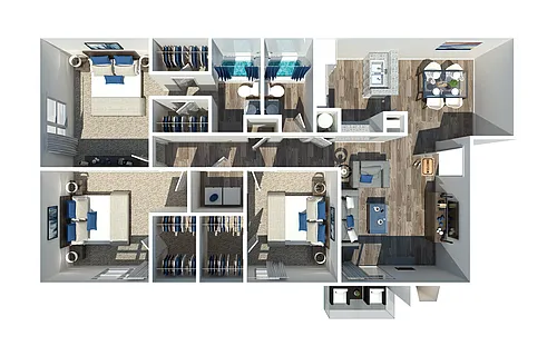 Floor plan 3 Bedroom