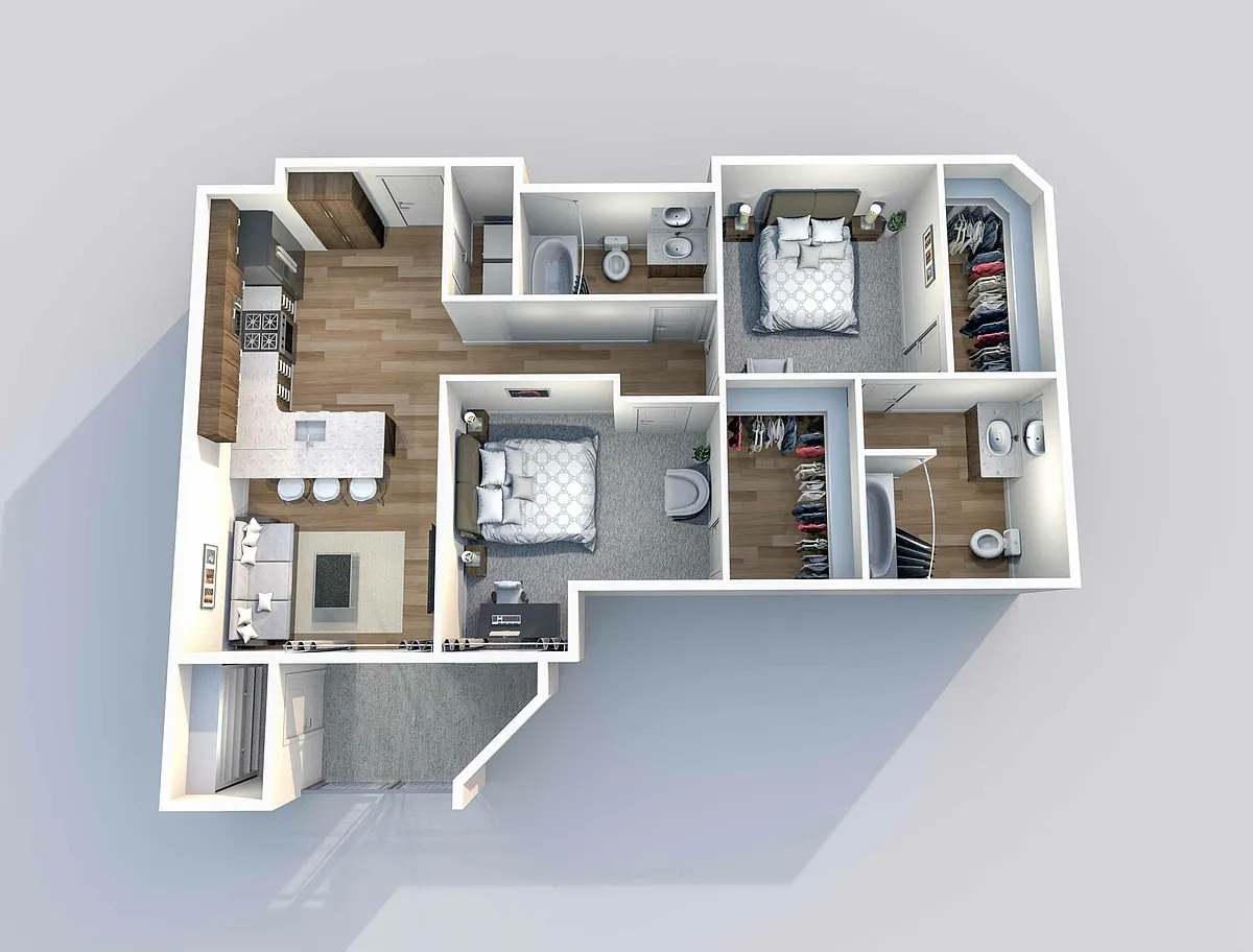 Floor plan 2-03A