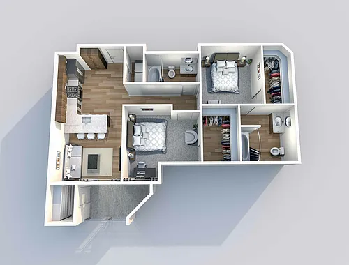 Floor plan 2-03A