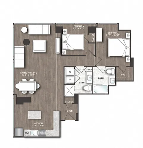 Floor plan R2c Units