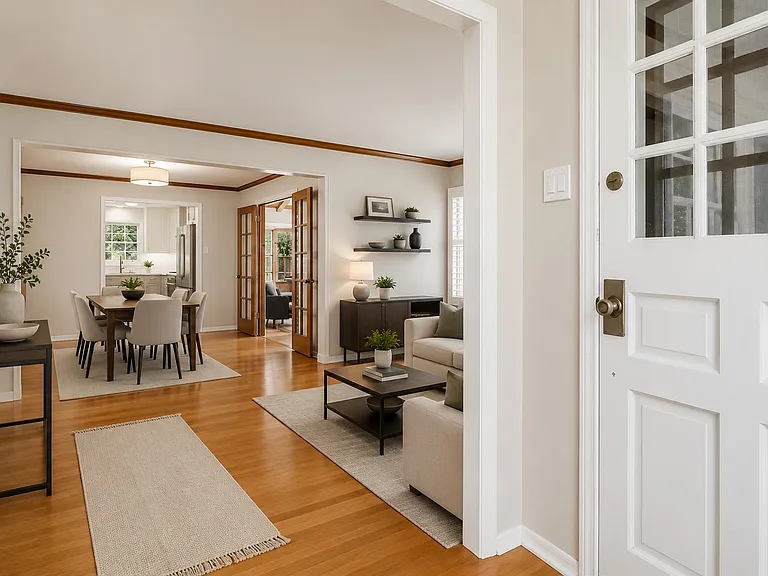 Front entry with coat closet