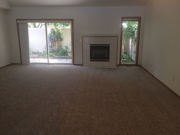 Gas fireplace in living room
