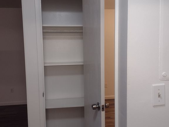 Closet that can be used as a coat closet or additional kitchen pantry.