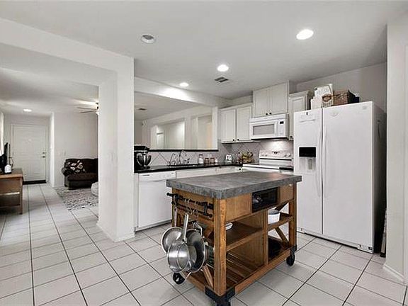 kitchen view from back door