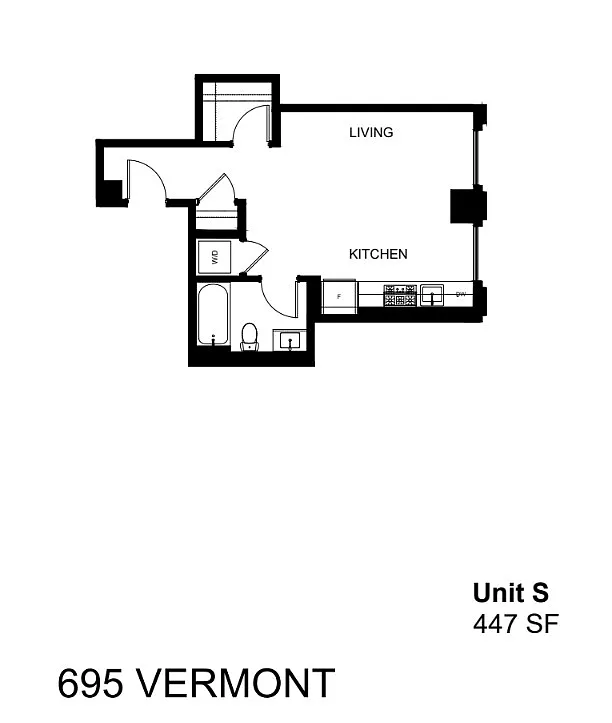 Floor plan S - Studio