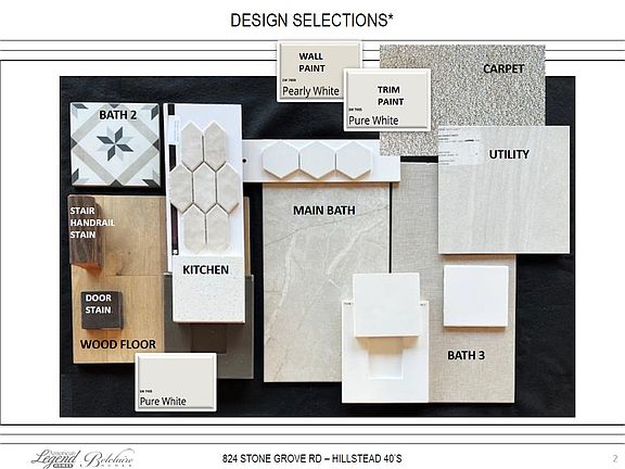 Representative photo of design selections for 824 Stone Grove