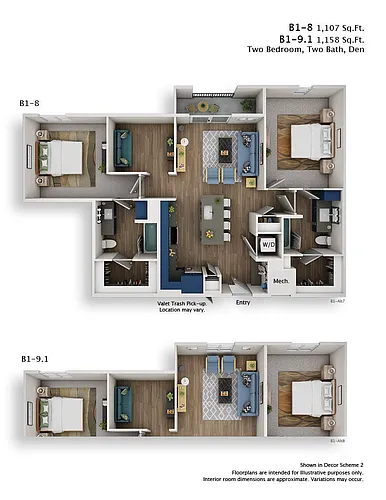 Floor plan B1-8