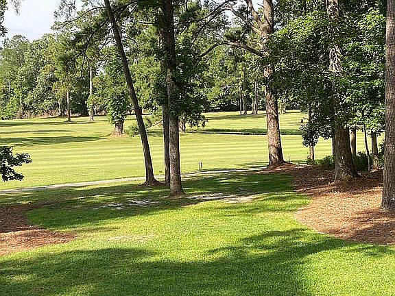 backyard view of golf course